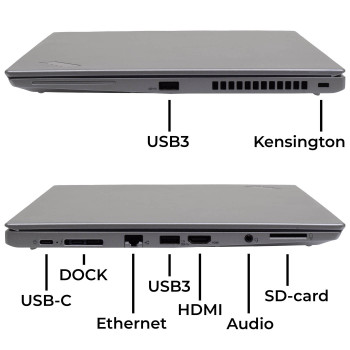 Lenovo Thinkpad T480s - i7-8650U/16/256SSD/14/FHD/TOUCH/IPS/W11P/B1
