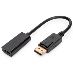 DisplayPort - HDMI adapteri FHD, 10cm