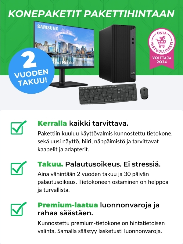 Tietokonepakettien kategorian banneri mobiili