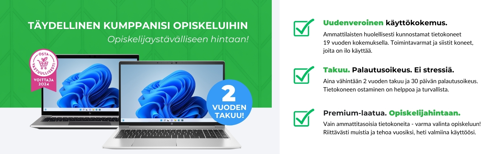 Opiskelijakannettavien kategorian banneri desktop